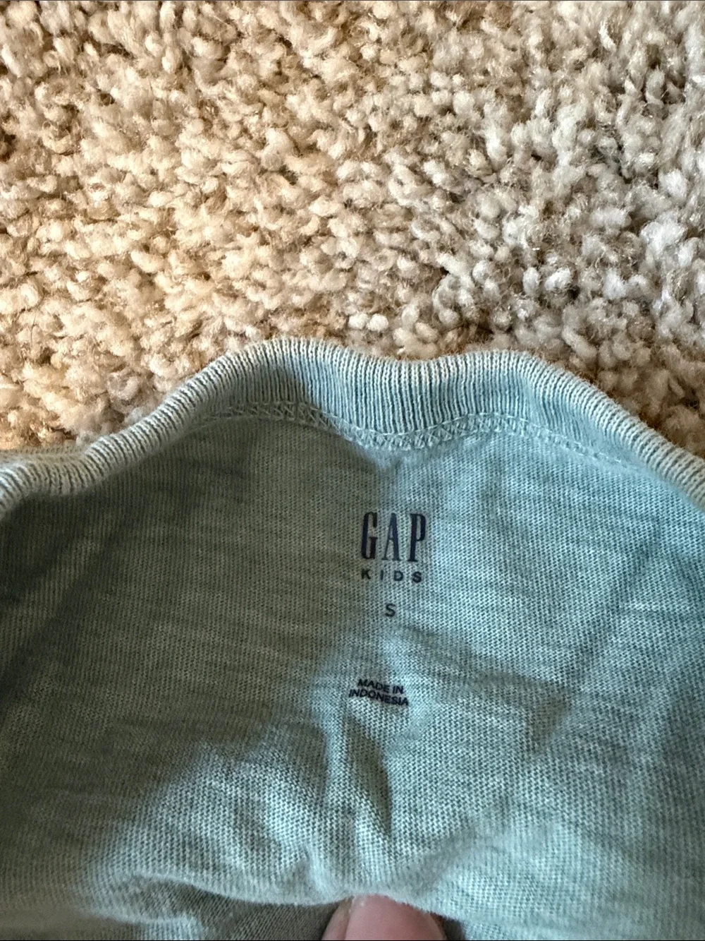 Old Navy/GAP Kids Sage Henley Tee & Camo Long Sleeve Top (2-Pack) size 6-7